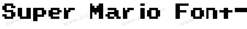 Super Mario Font字体转换